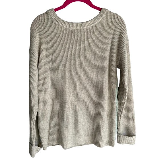 BANANA‎ REPUBLIC Light Gray & Mint Ladies Casual Sweater, S - Picture 2 of 6